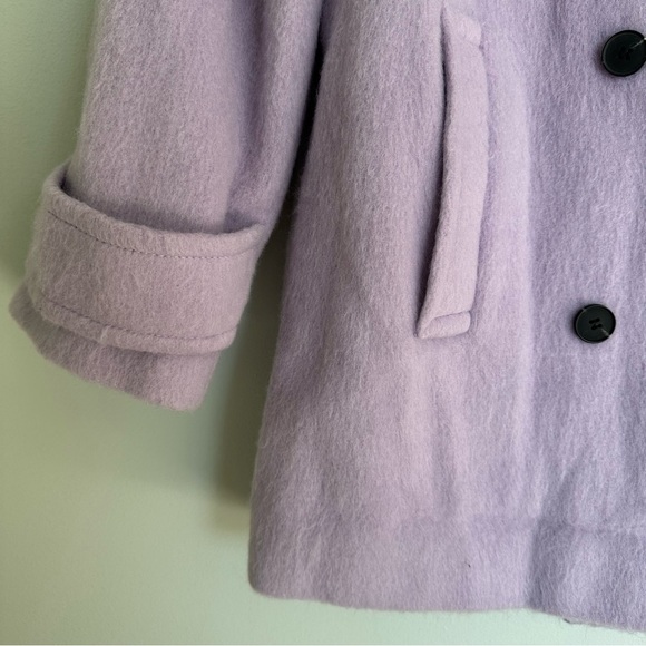 ASOS Design Smart Oversized Lilac Peacoat - Picture 7 of 9